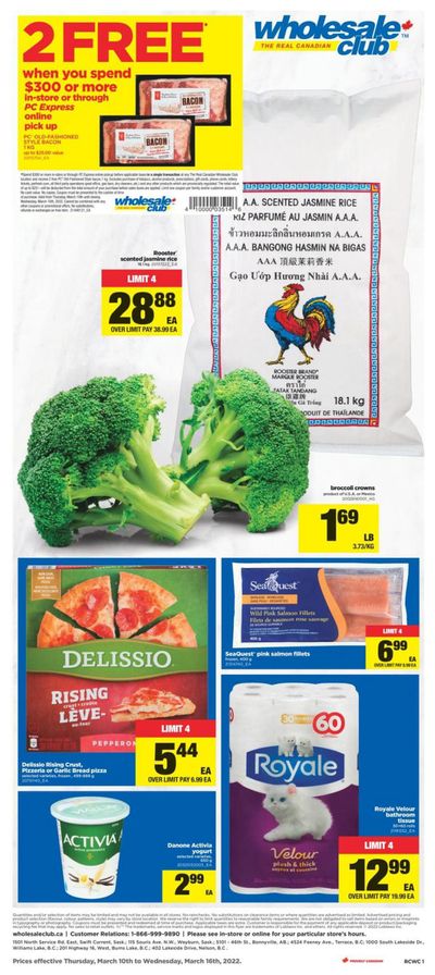 Real Canadian Wholesale Club Flyer March 10 to 16