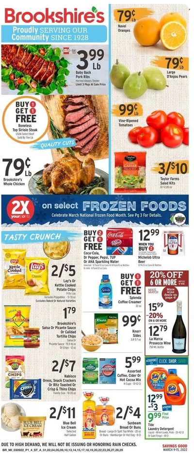 Brookshires (AR, LA, TX) Weekly Ad Flyer March 10 to March 17
