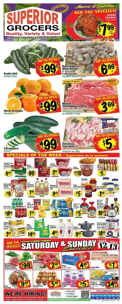Superior Grocers (CA) Weekly Ad Flyer March 10 to March 17