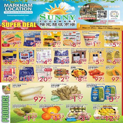Sunny Foodmart (Markham) Flyer March 11 to 17