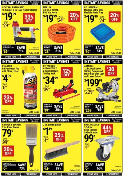 Harbor Freight Weekly Ad Flyer March 10 to March 17