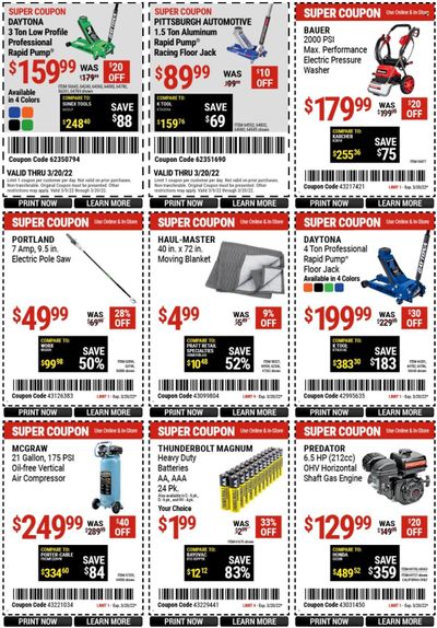 Harbor Freight Weekly Ad Flyer March 10 to March 17