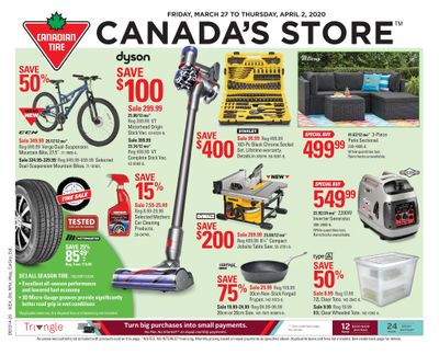 Canadian Tire (ON) Flyer March 27 to April 2
