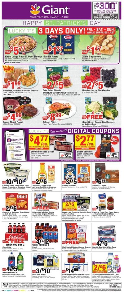 Giant Food (DE, MD, VA) Weekly Ad Flyer March 10 to March 17