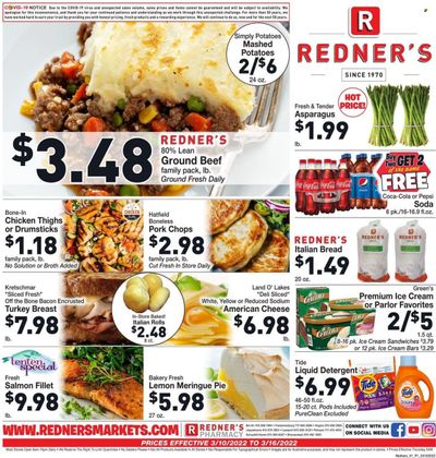 Redner's Markets (DE, MD, PA) Weekly Ad Flyer March 10 to March 17
