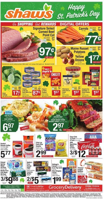 Shaw’s (MA, ME, NH, RI, VT) Weekly Ad Flyer March 10 to March 17