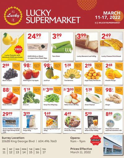 Lucky Supermarket (Surrey) Flyer March 11 to 17