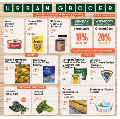 Urban Grocer Flyer March 11 to 17