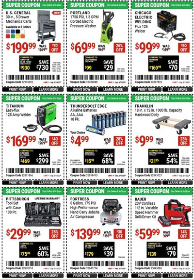 Harbor Freight Weekly Ad Flyer March 12 to March 19