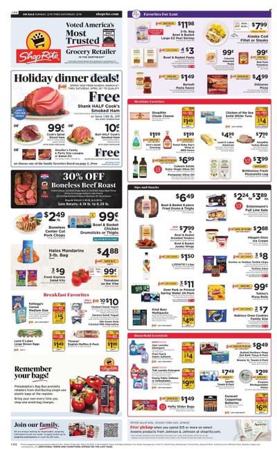 ShopRite (CT, DE, MD, NJ, NY, PA) Weekly Ad Flyer March 12 to March 19