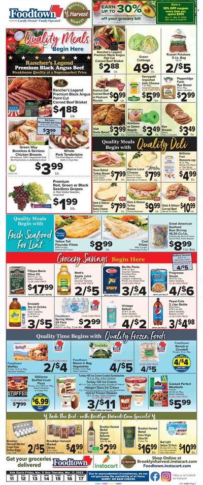 Foodtown (NJ, NY, PA) Weekly Ad Flyer March 12 to March 19