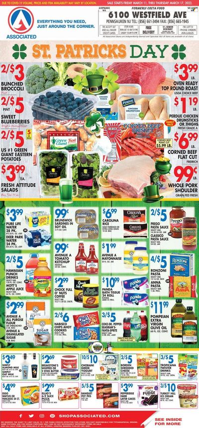 Associated Supermarkets (NY) Weekly Ad Flyer March 12 to March 19