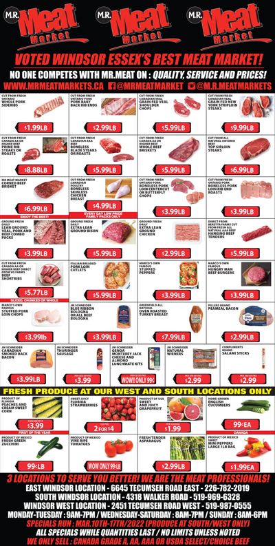 M.R. Meat Market Flyer March 10 to 17