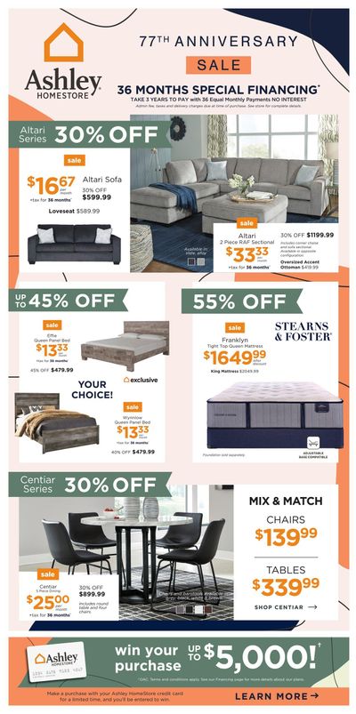 Ashley HomeStore (West) Flyer March 15 to 24