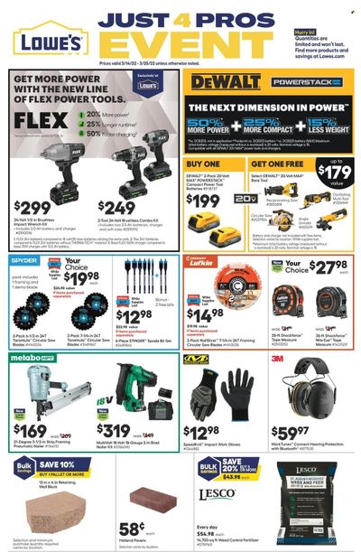 Lowe's Weekly Ad Flyer March 14 to March 21