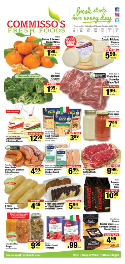 Commisso's Fresh Foods Flyer March 27 to April 2