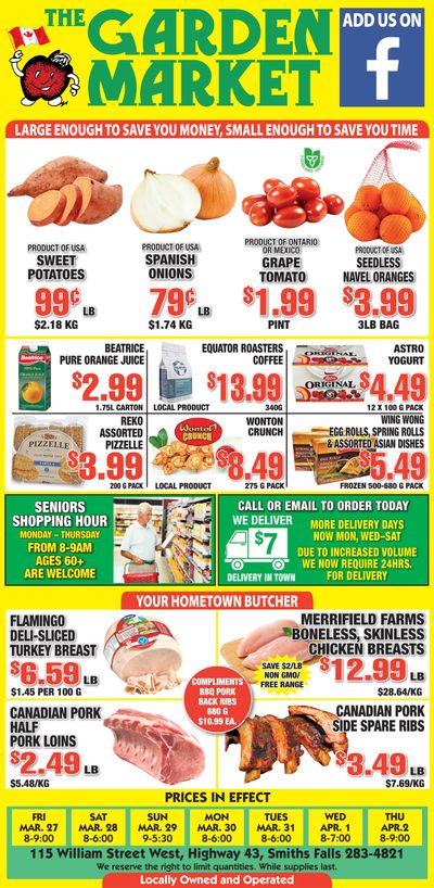 The Garden Market Flyer March 27 to April 2