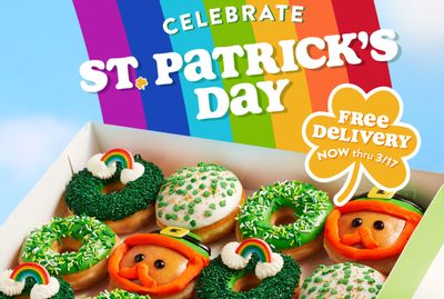 Get Free Delivery at Krispy Kreme Through to March 17