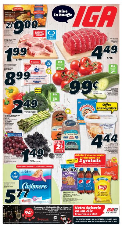 IGA (QC) Flyer March 17 to 23 IGA (QC) Flyer March 17 to 23