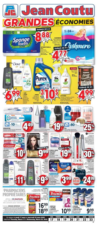 Jean Coutu (QC) Flyer March 17 to 23