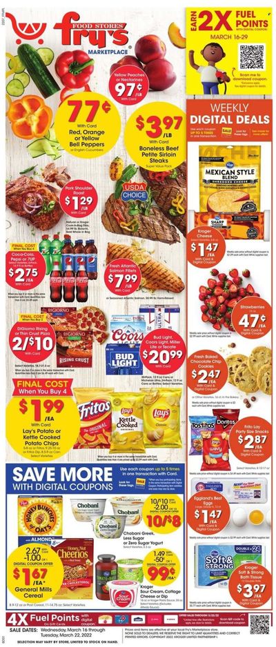 Fry’s (AZ) Weekly Ad Flyer March 15 to March 22