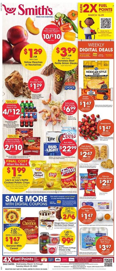 Smith's (AZ, ID, MT, NM, NV, UT, WY) Weekly Ad Flyer March 15 to March 22