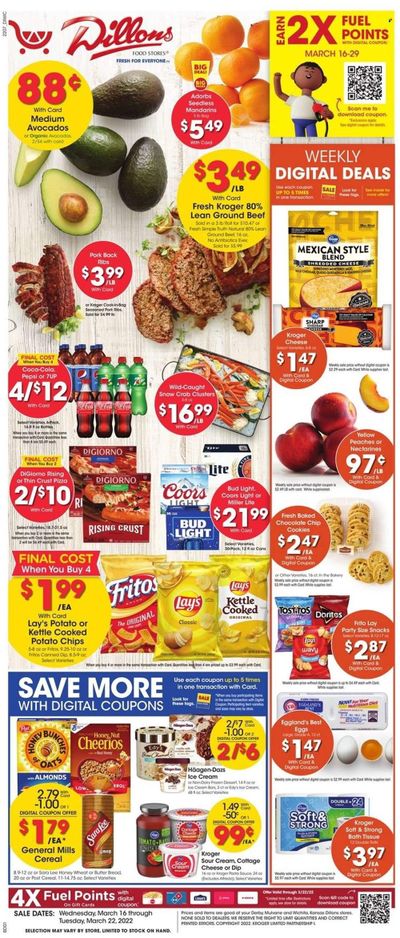 Dillons (KS) Weekly Ad Flyer March 15 to March 22