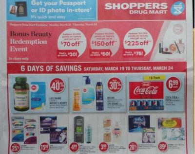 Shoppers Drug Mart Canada Flyer Sneak Peek March 19th – 24th