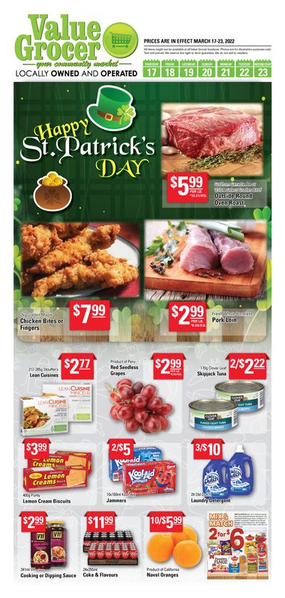 Value Grocer Flyer March 17 to 23