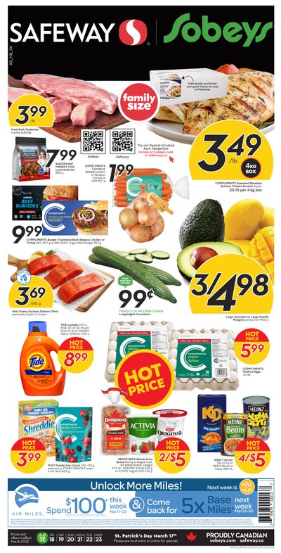 Sobeys/Safeway (AB, SK, & MB) Flyer March 17 to 23