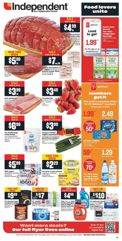 Independent Grocer (Atlantic) Flyer March 17 to 23