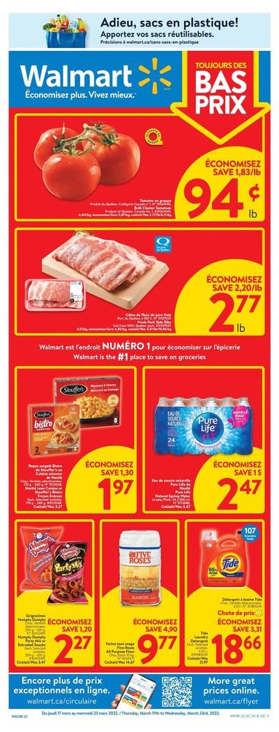 Walmart (QC) Flyer March 17 to 23