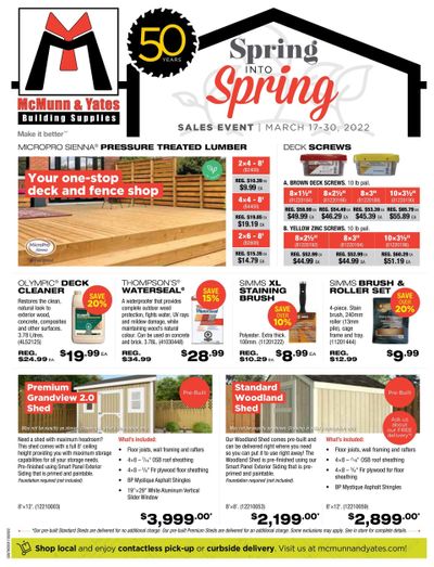 McMunn & Yates Building Supplies Flyer March 17 to 30