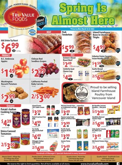 Tru Value Foods Flyer March 16 to 22