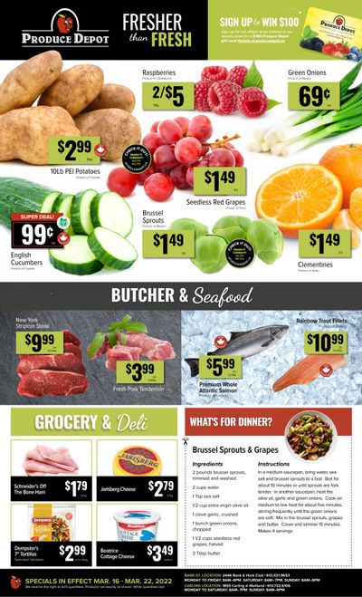 Produce Depot Flyer March 16 to 22