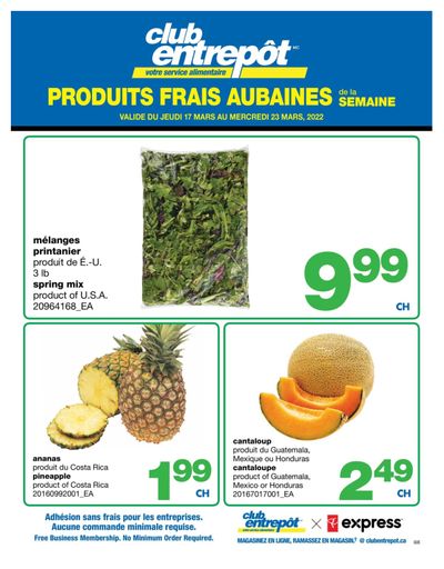 Wholesale Club (QC) Fresh Deals of the Week Flyer March 17 to 23