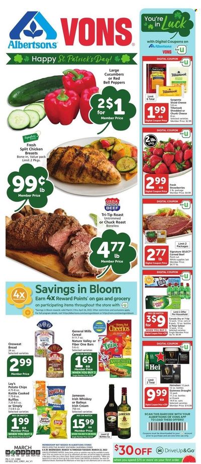 Vons (CA) Weekly Ad Flyer March 16 to March 23