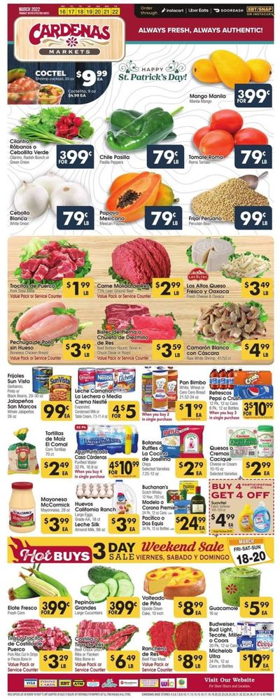 Cardenas (CA, NV) Weekly Ad Flyer March 16 to March 23