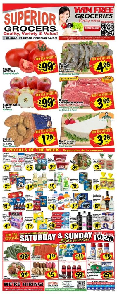 Superior Grocers (CA) Weekly Ad Flyer March 16 to March 23
