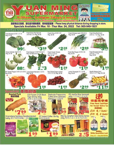 Yuan Ming Supermarket Flyer March 18 to 24