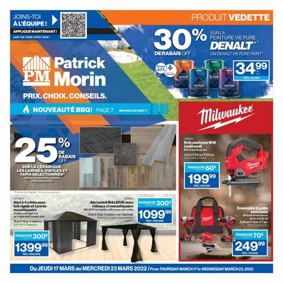 Patrick Morin Flyer March 17 to 23
