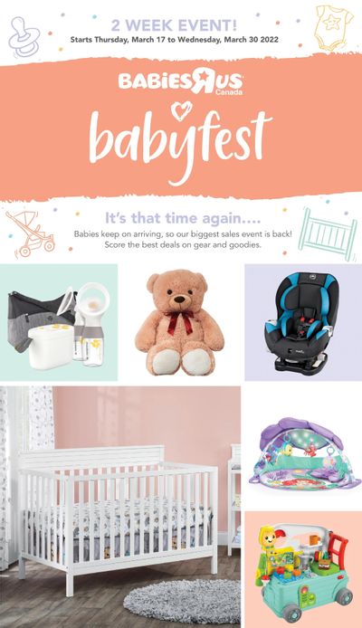 Babies R Us Babyfest Flyer March 17 to 30