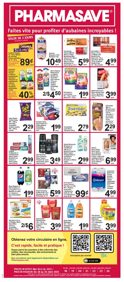 Pharmasave (NB) Flyer March 18 to 24