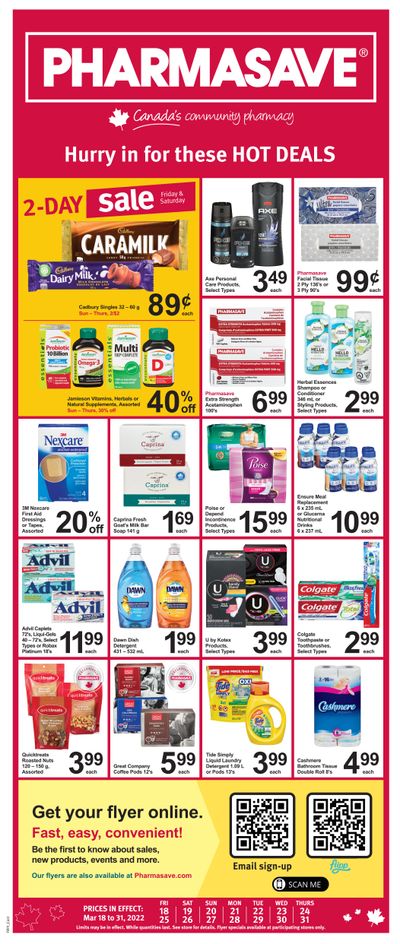 Pharmasave (ON) Flyer March 18 to 31
