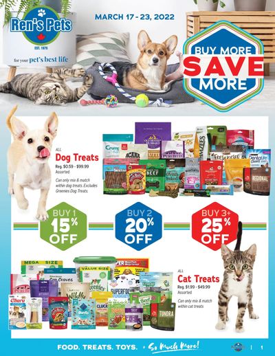Ren's Pets Depot Buy More Save More Flyer March 17 to 23