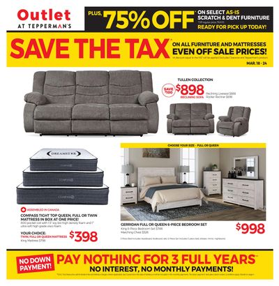 Outlet at Tepperman's Flyer March 18 to 24