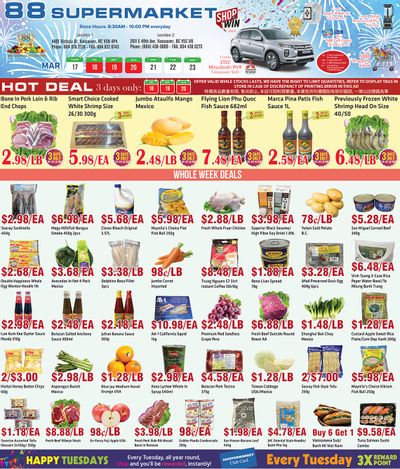 88 Supermarket Flyer March 17 to 23