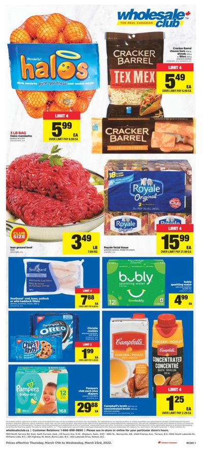 Real Canadian Wholesale Club Flyer March 17 to 23