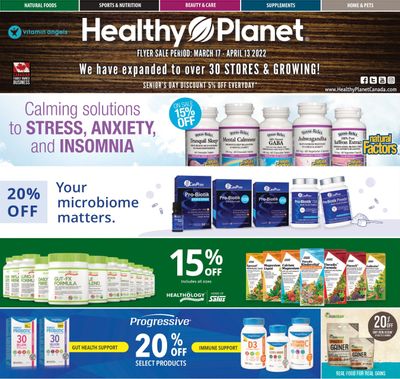 Healthy Planet Flyer March 17 to April 13