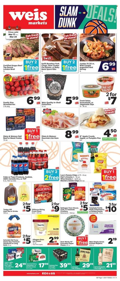 Weis (MD, NY, PA) Weekly Ad Flyer March 17 to March 24